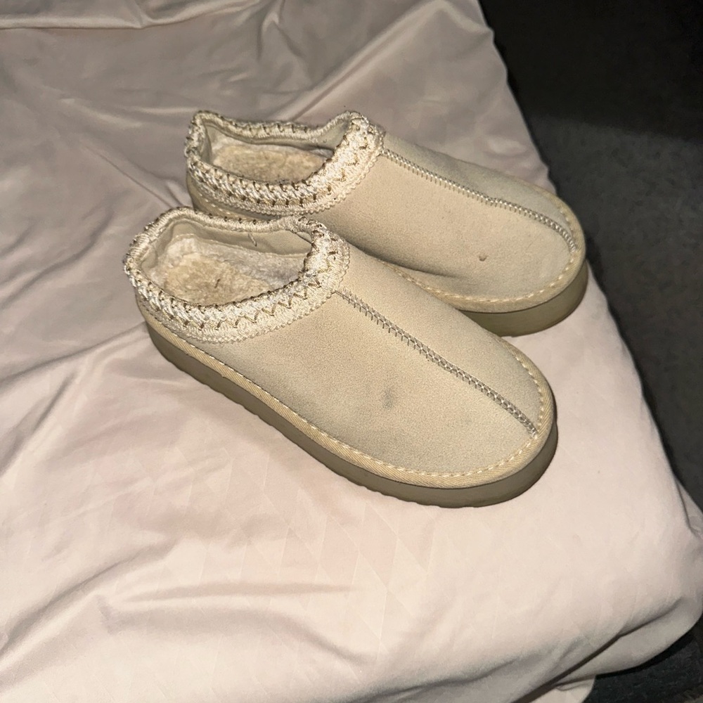 Cozy Cream Slip-On Shoes